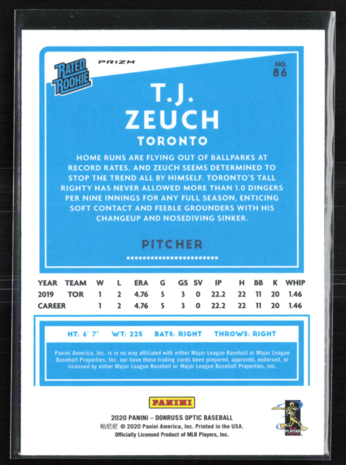 T.J. Zeuch RC Red Wave