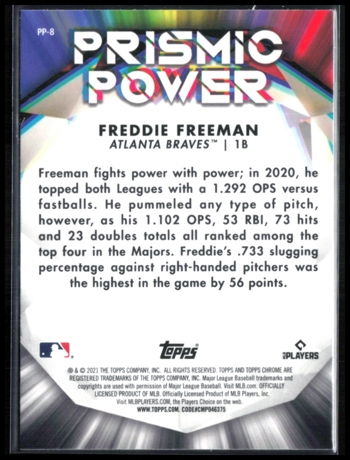 Freddie Freeman Prismic Power