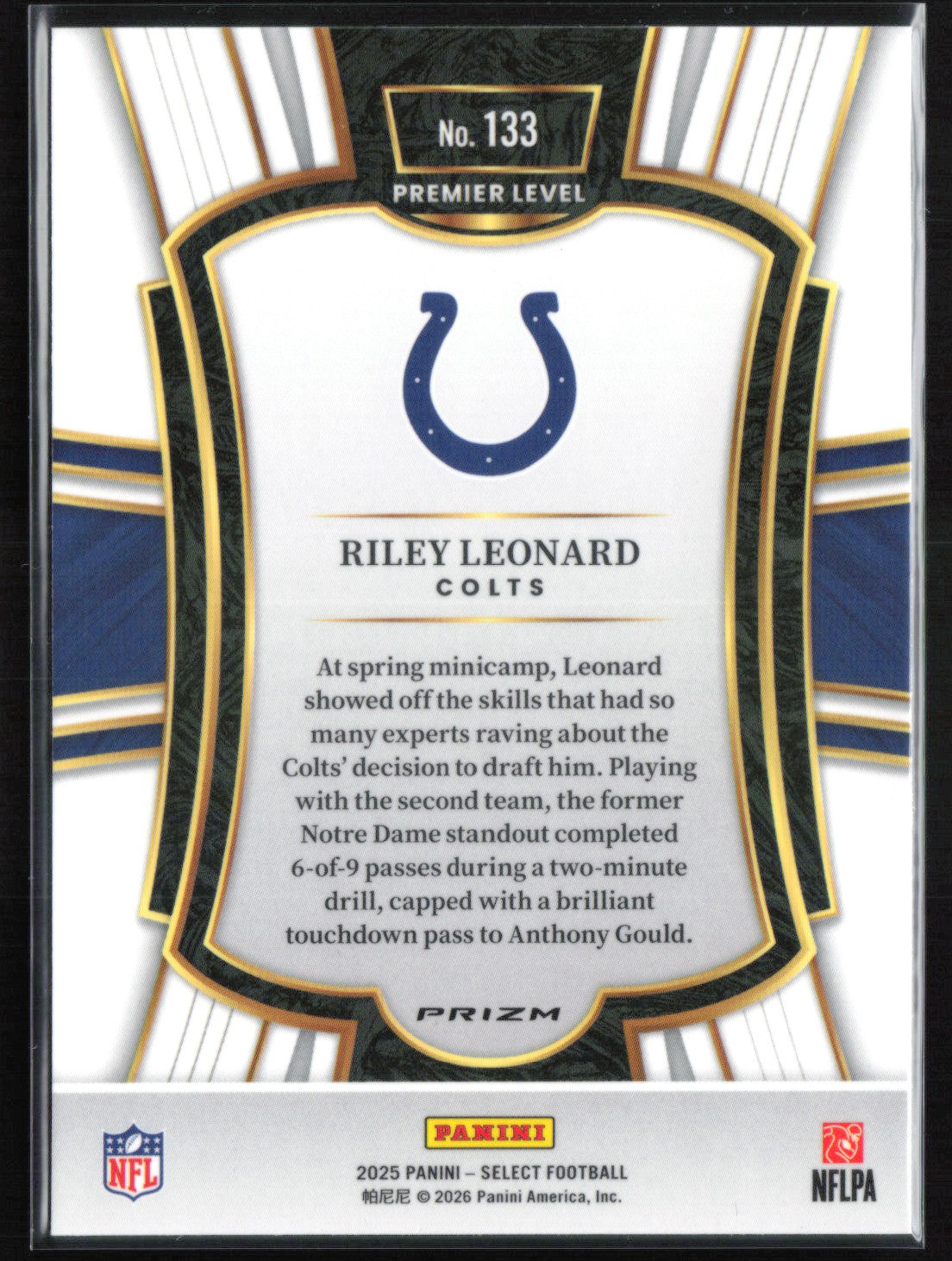 Riley Leonard RC Black Red Shock