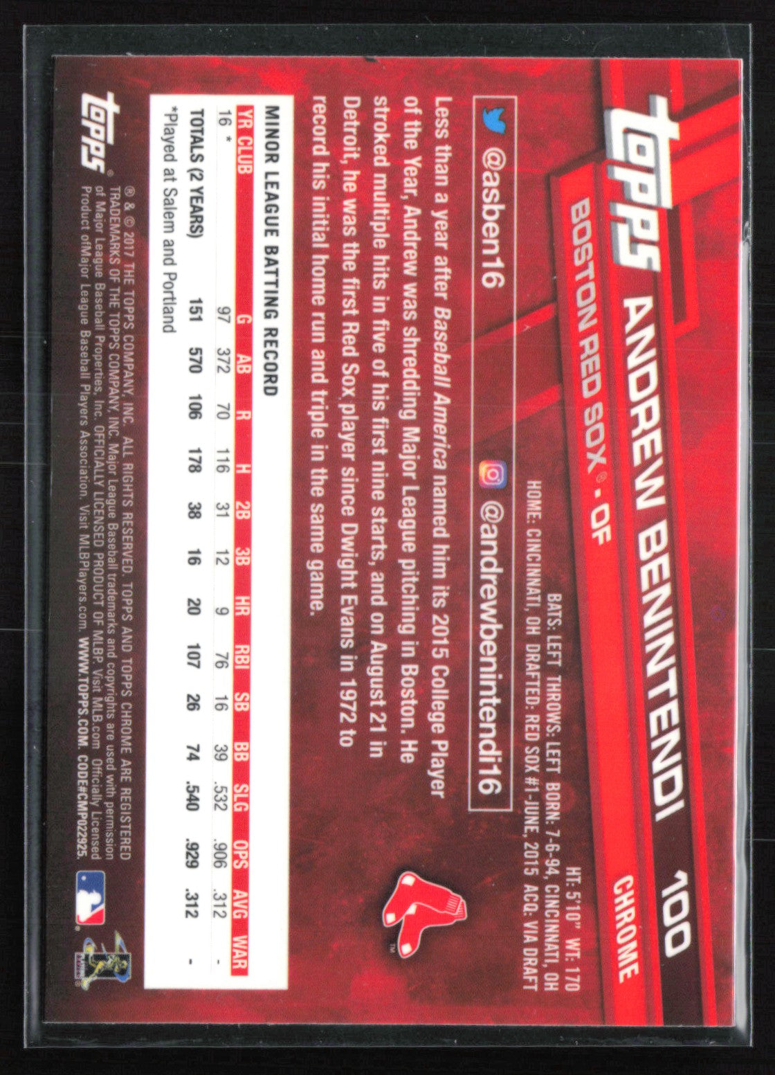 Andrew Benintendi RC