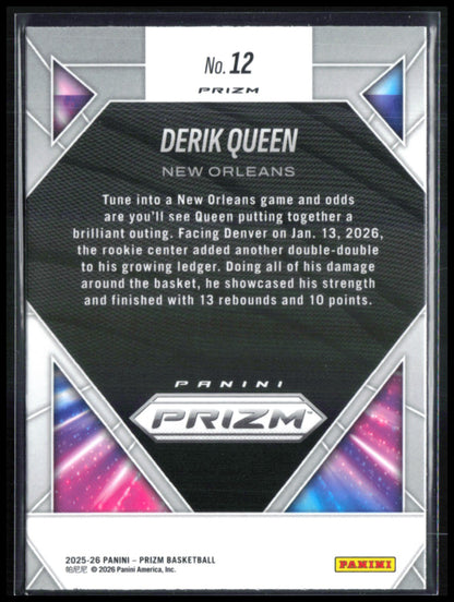 Derik Queen RC Hyper Brilliance 2025-26 Panini Prizm