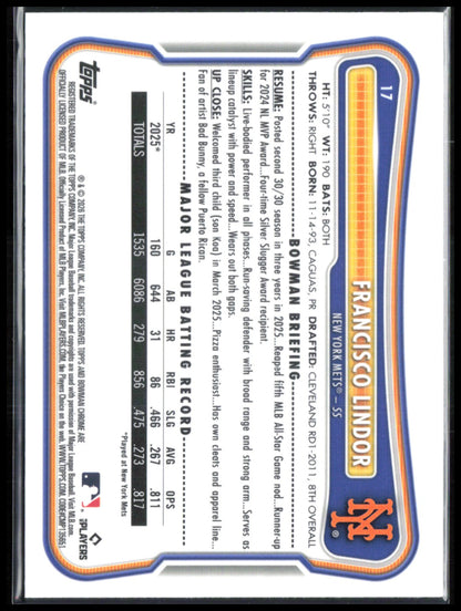 Francisco Lindor Mojo
