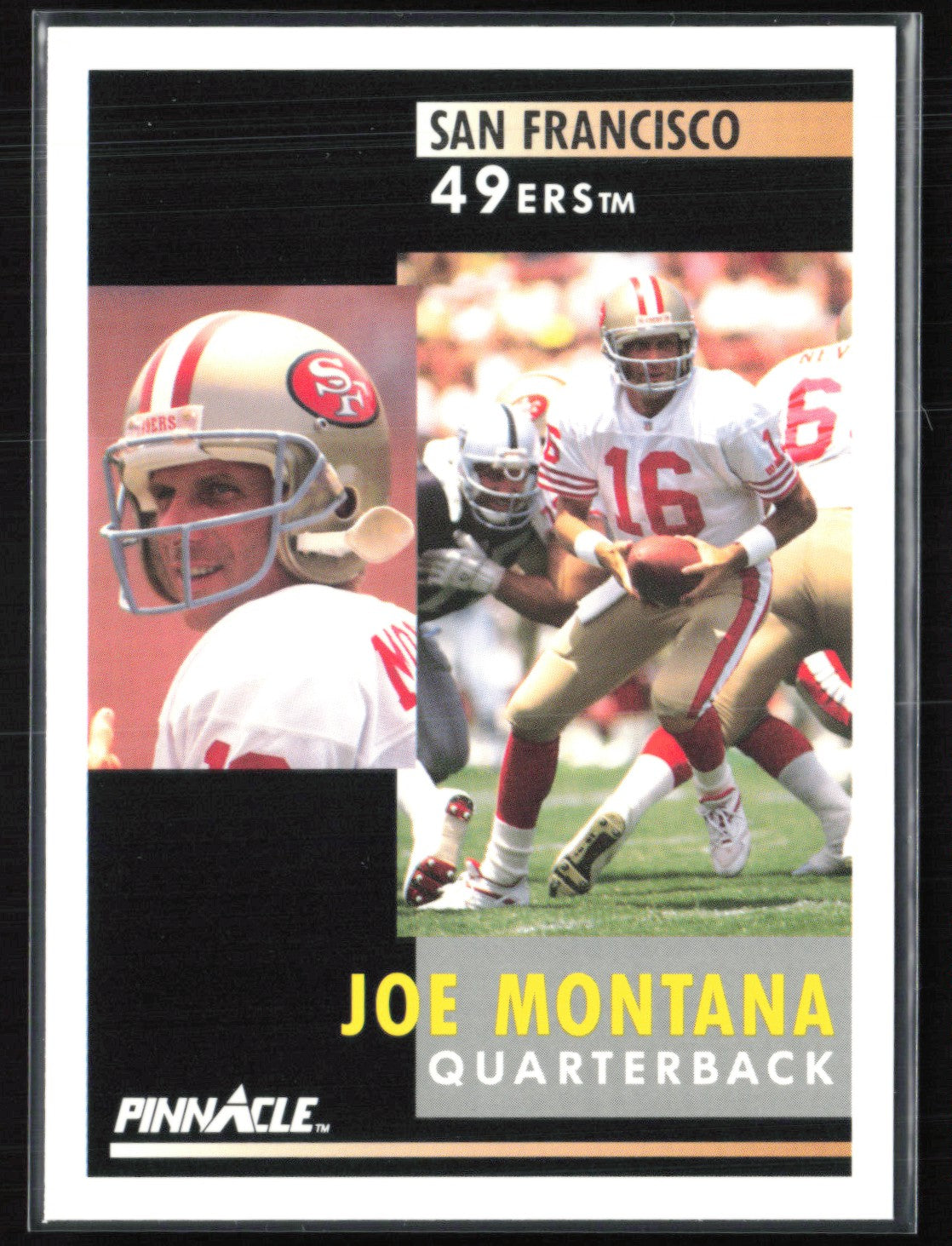 Joe Montana 1991 Pinnacle