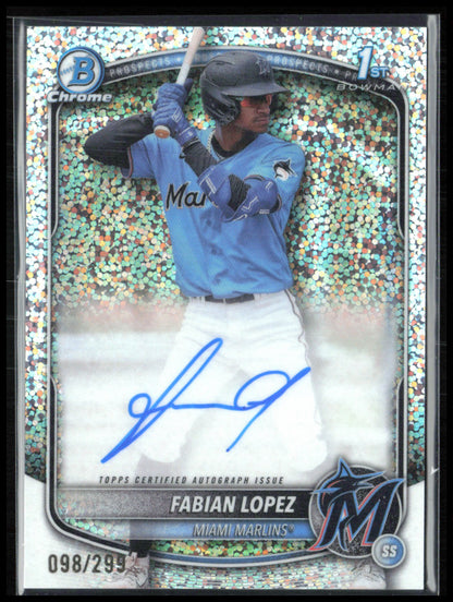 Fabian Lopez 1st Bowman Auto Mini Diamond /299