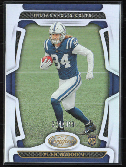 Tyler Warren RC /399 2025 Certified