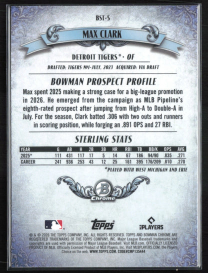 Max Clark Bowman Sterling Prospects