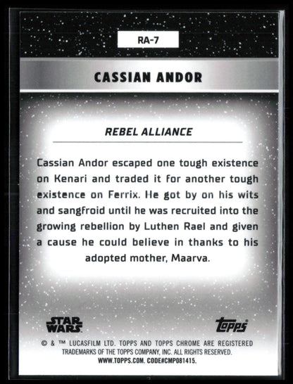 Cassian Andor 2024 Topps Chrome Star Wars