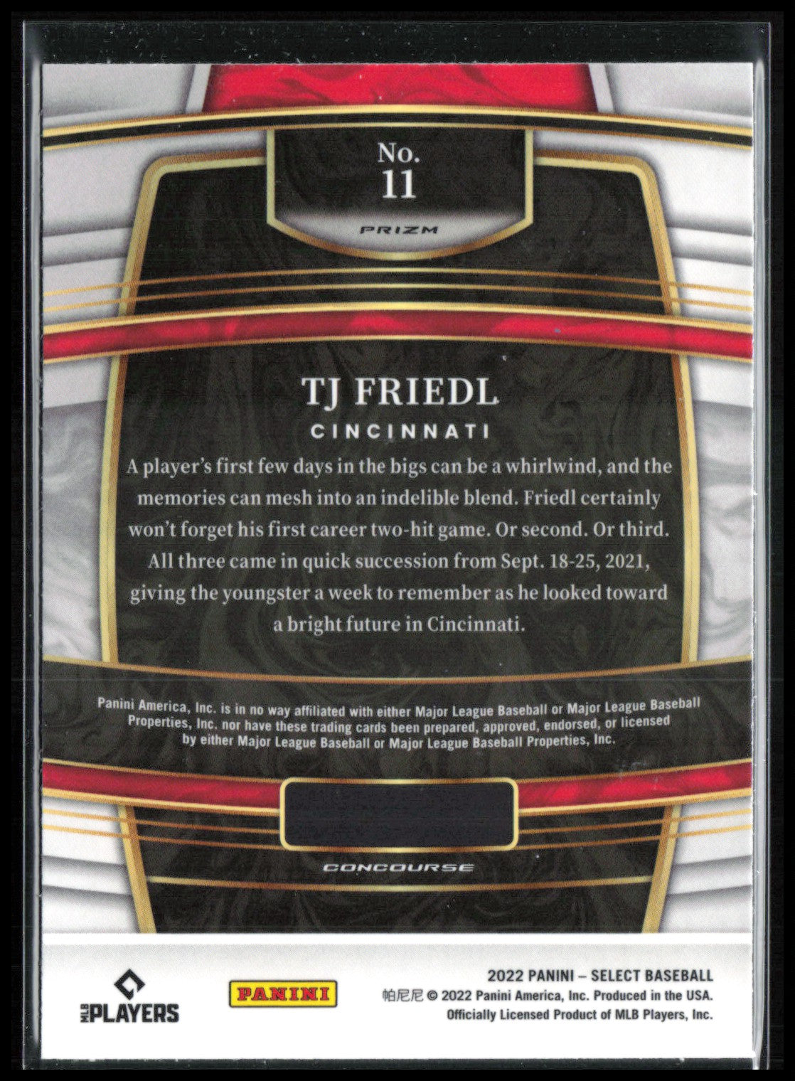 TJ Friedl RC Silver