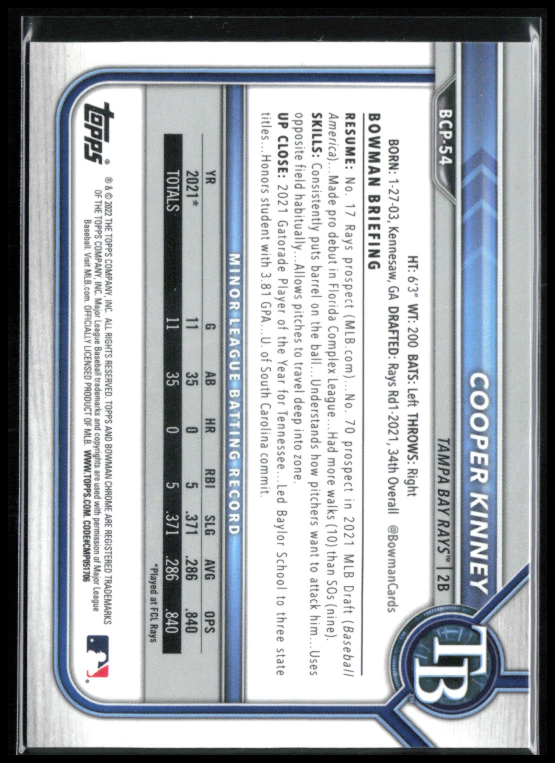 Cooper Kinney Lava /399