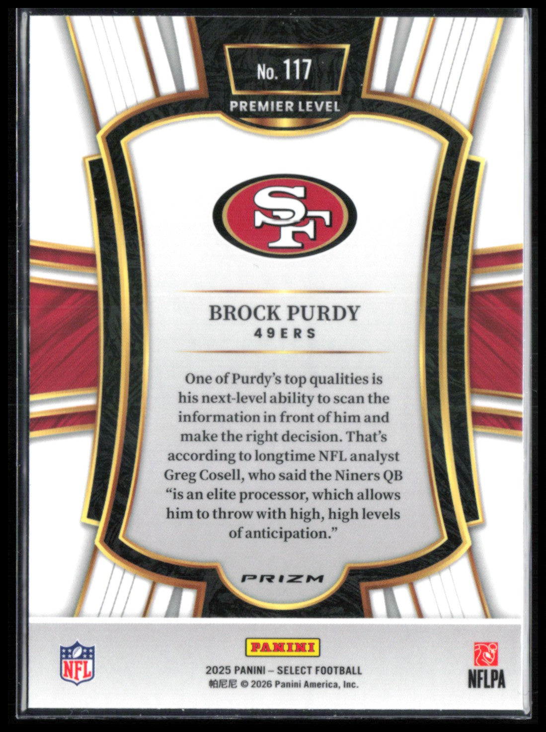 Brock Purdy Black Orange Shock