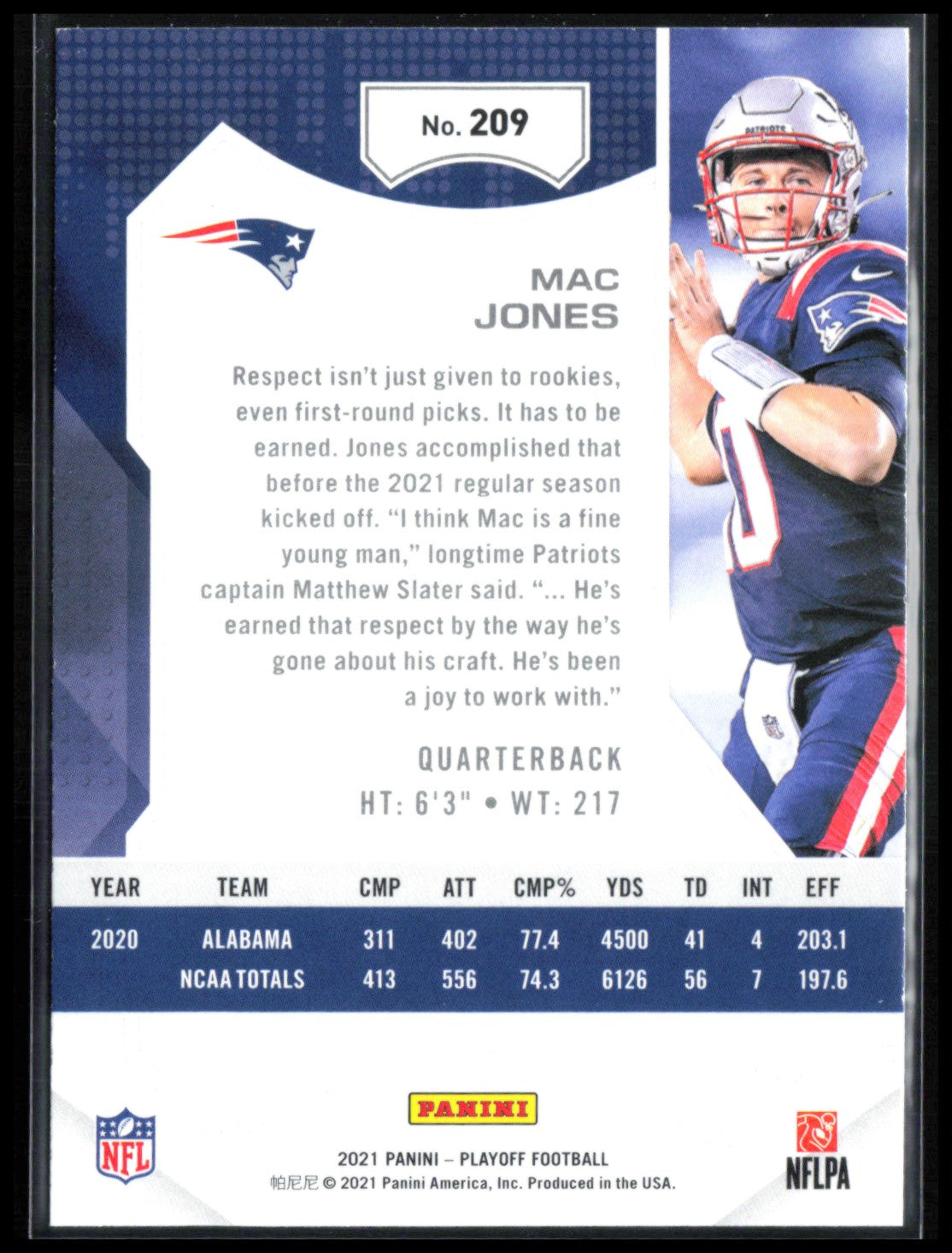 Mac Jones RC