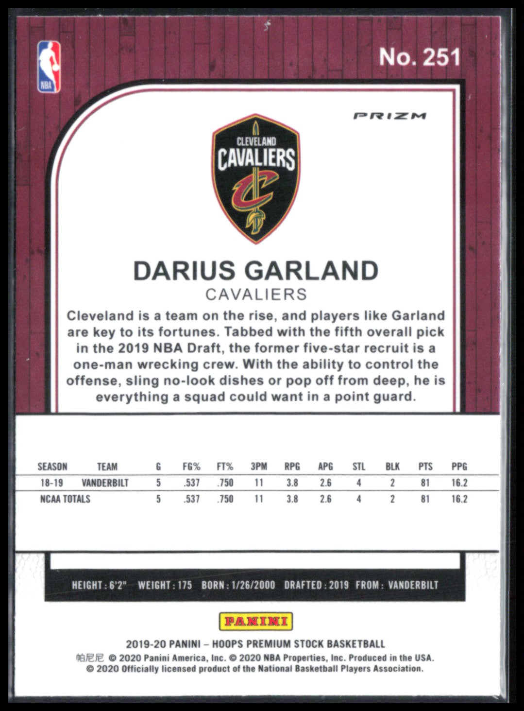 Darius Garland RC Laser