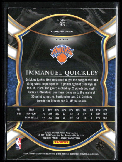 Immanuel Quickley RC Tri-Color Shimmer