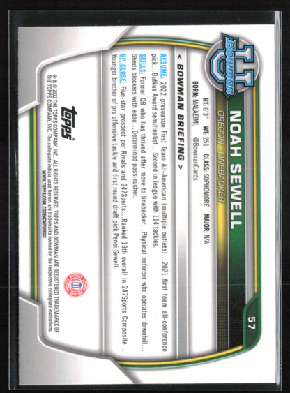 Noah Sewell 1st Bowman Pink