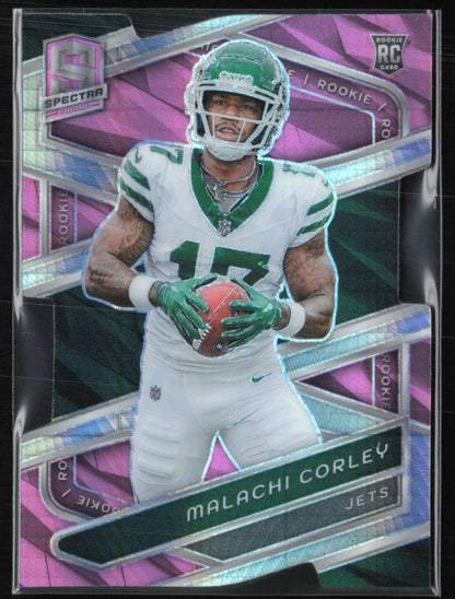 Malachi Corley RC Neon Pink /20 Die-Cut Rookie I
