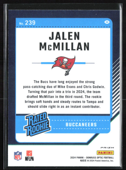 Jalen McMillan RC Purple Shock