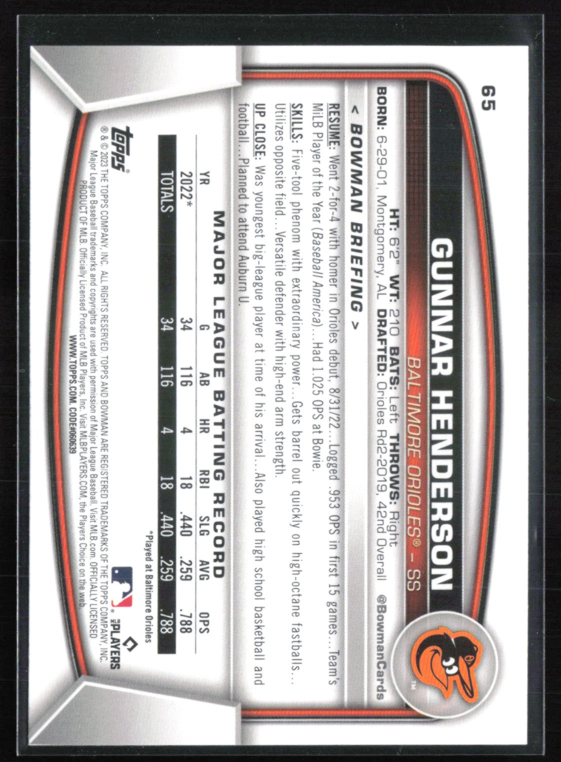 Gunnar Henderson RC
