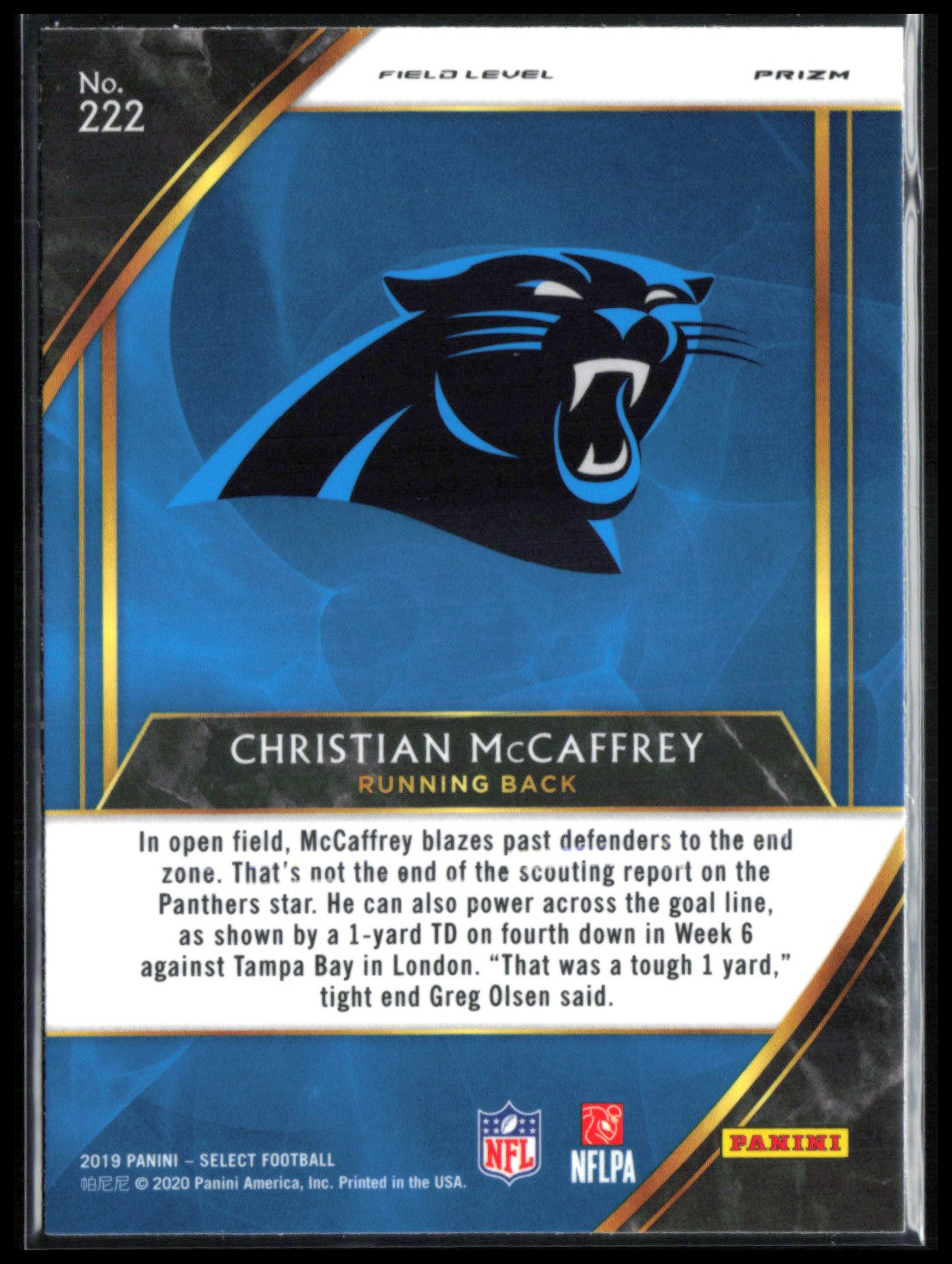 Christian McCaffrey Silver Field Level