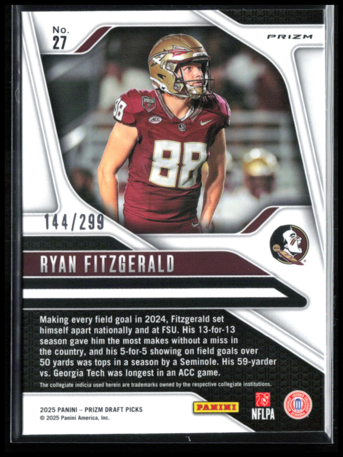 Ryan Fitzgerald RC Blue Wave /299