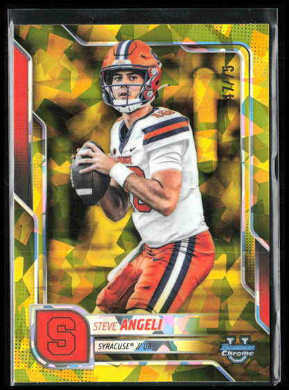 Steve Angeli Sapphire Yellow /75 2025 Bowman U Chrome