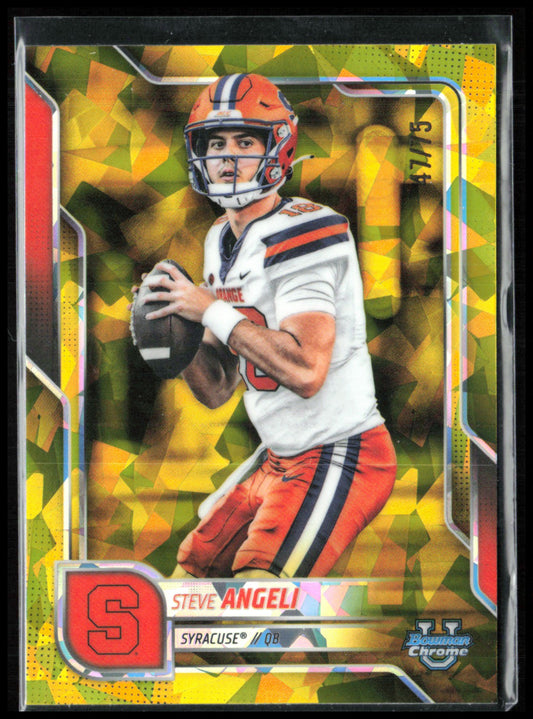 Steve Angeli Sapphire Yellow /75 2025 Bowman U Chrome