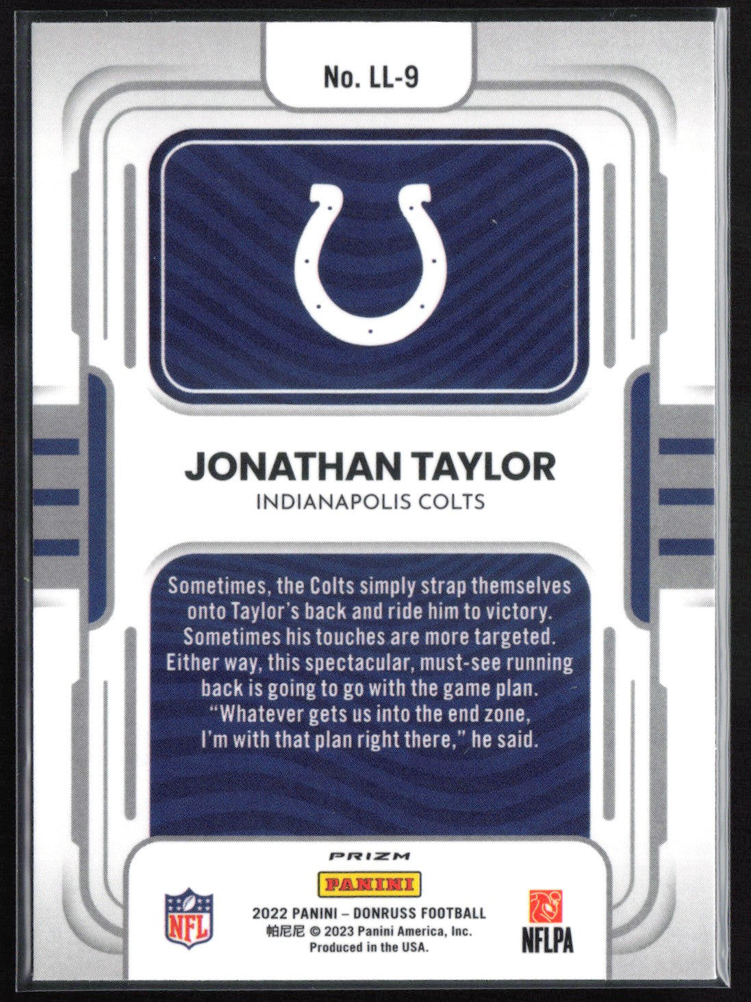 Jonathan Taylor Legendary Logos Holo