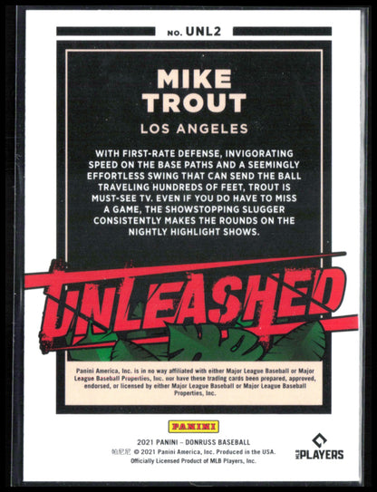 Mike Trout Unleashed Vector Parallel