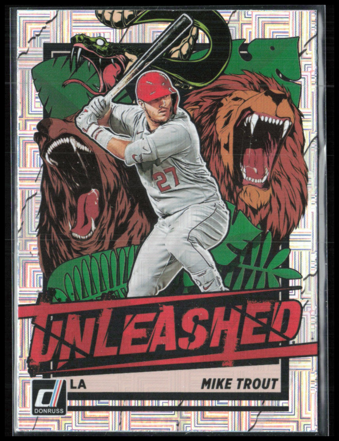Mike Trout Unleashed Vector Parallel