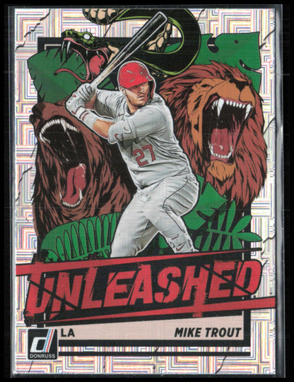 Mike Trout Unleashed Vector Parallel