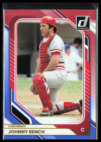 Johnny Bench Red Blue