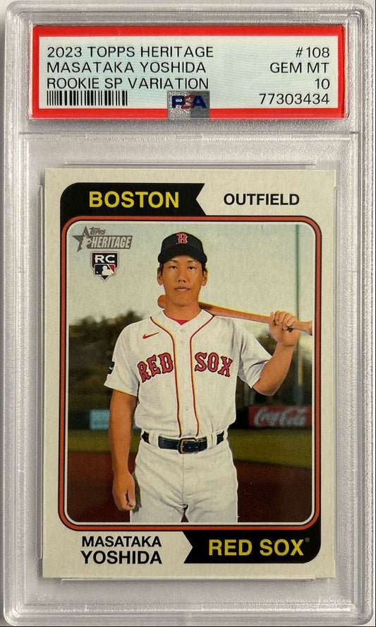 Masataka Yoshida RC SP Variation PSA 10 2023 Topps Heritage