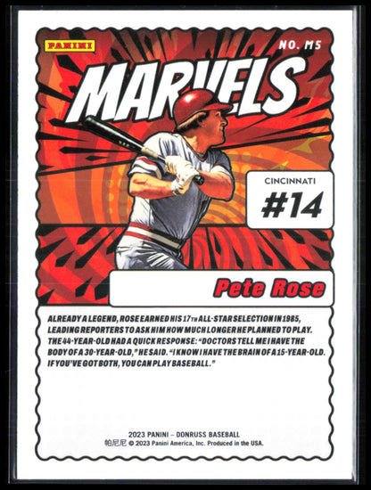 Pete Rose Marvels Rapture 2023 Donruss