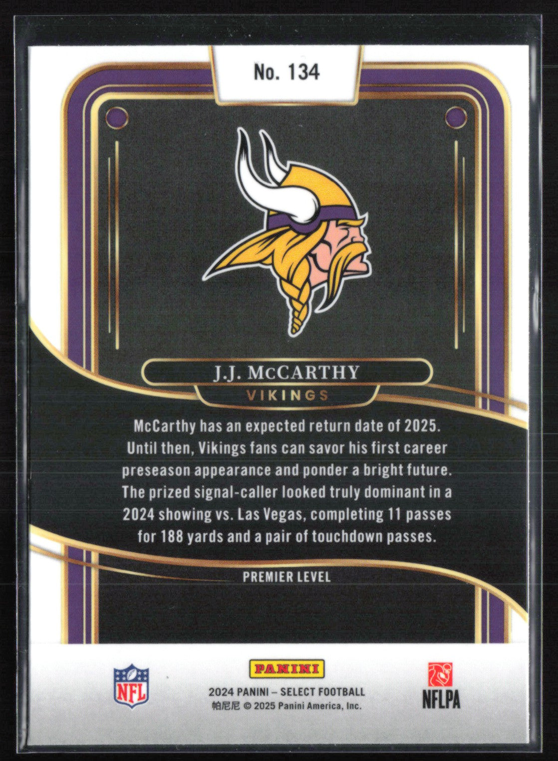 J.J. McCarthy RC Premier Level