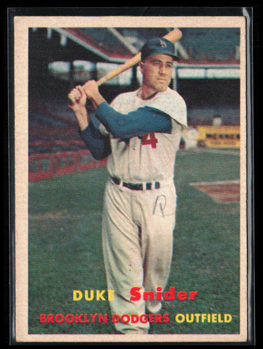 Duke Snider 1957 Topps #170 (OC)