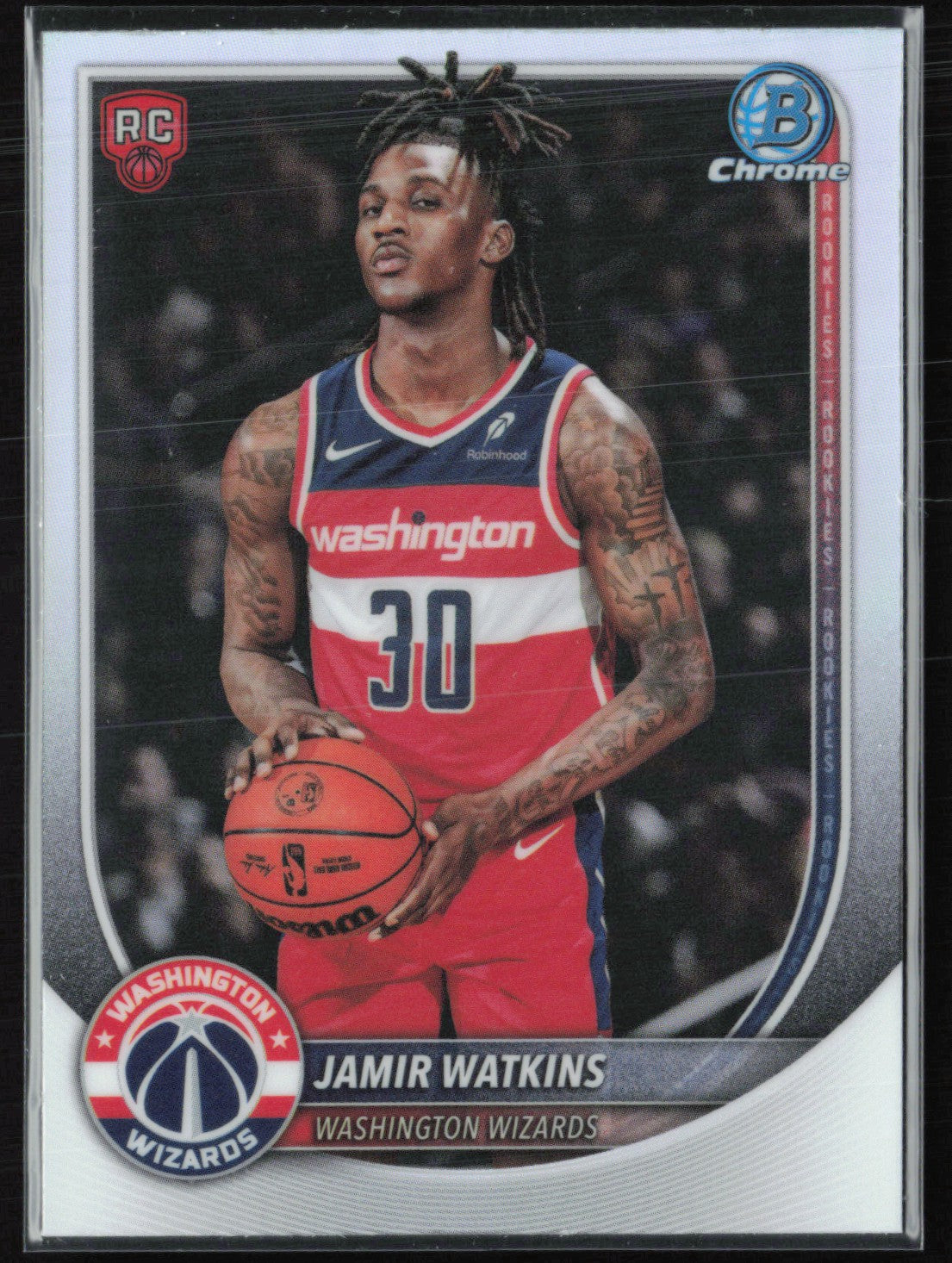 Jamir Watkins RC Red Rookie Logo