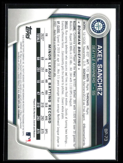 Axel Sanchez 1st Bowman