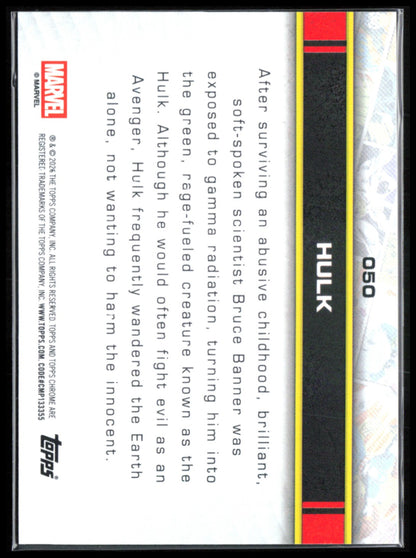 Hulk 2026 Marvel Topps Chrome
