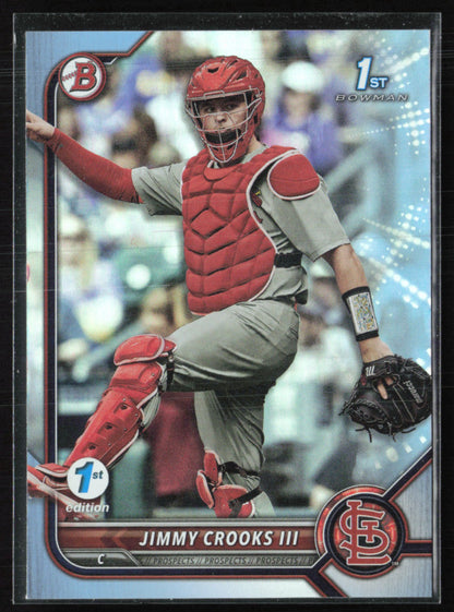 Jimmy Crooks III 1st BOwman Sky Blue