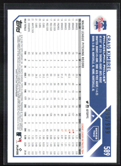 Craig Kimbrel Blue Foil /999