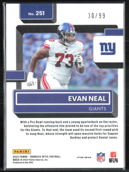 Evan Neal RC Red Prizm /99