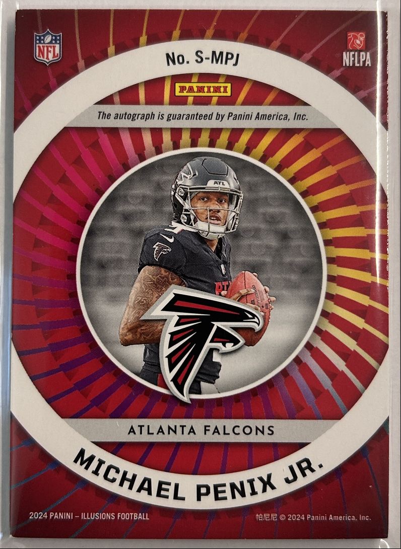 Michael Penix Jr. RC Auto /99 Superlatives 2024 Panini Illusions S-MPJ
