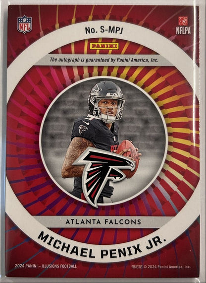 Michael Penix Jr. RC Auto /99 Superlatives 2024 Panini Illusions S-MPJ