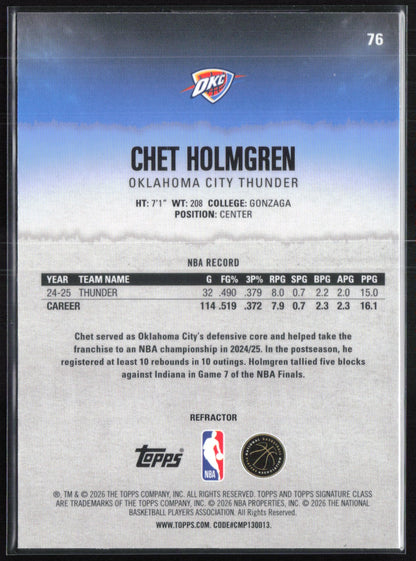 Chet Holmgren Refractor
