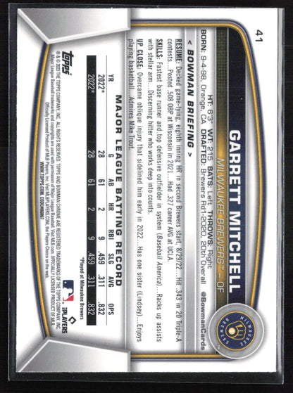 Garrett Mitchell RC Mojo