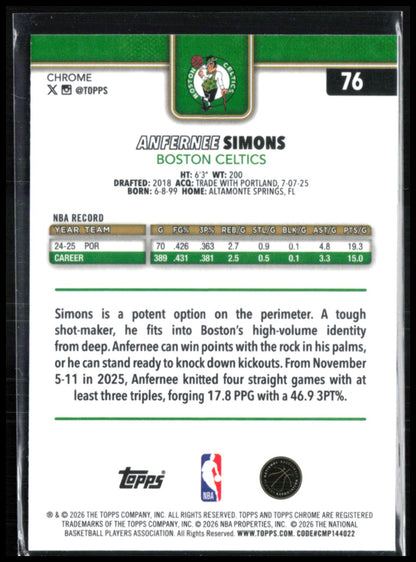 Anfernee Simons RWB