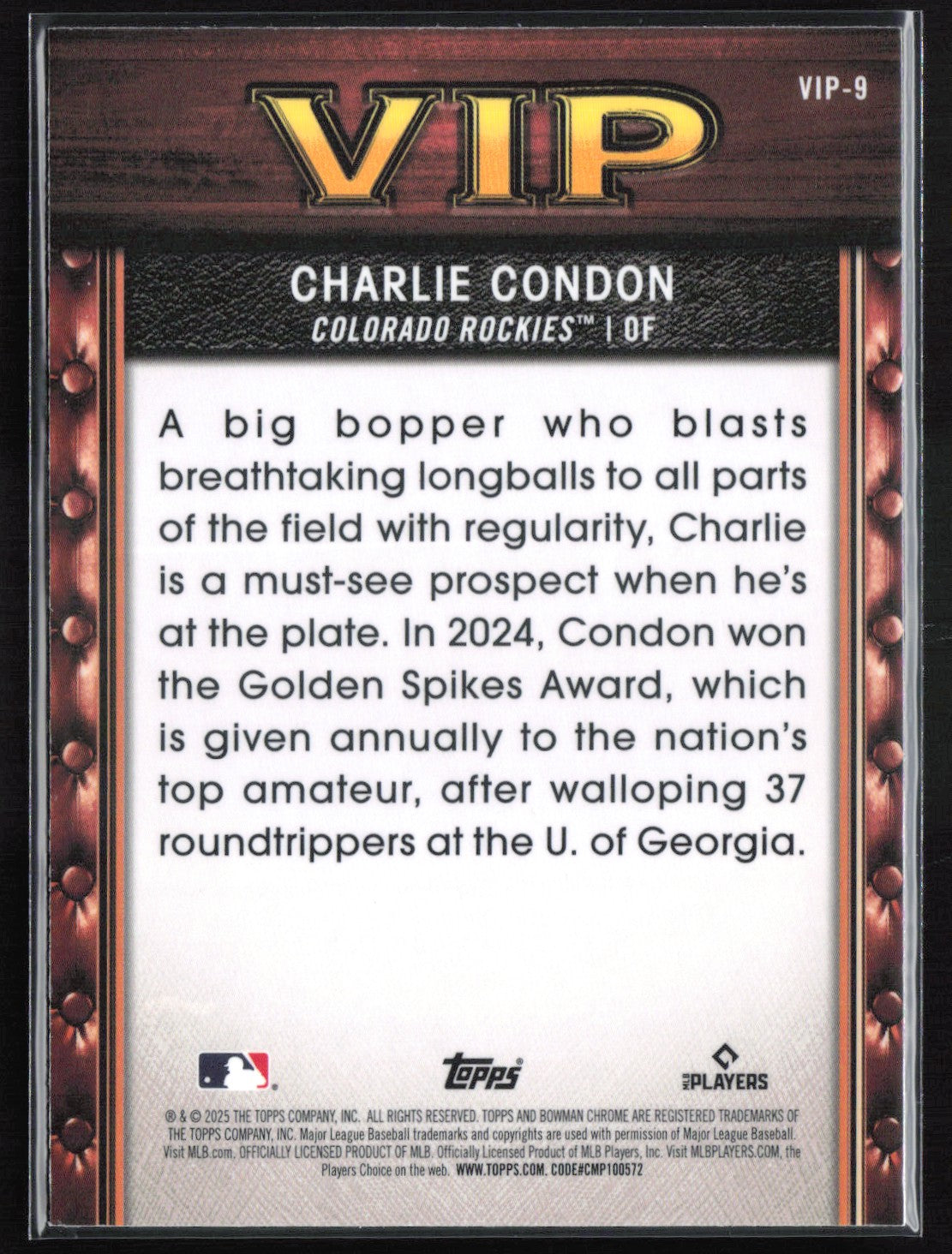 Charlie Condon VIP