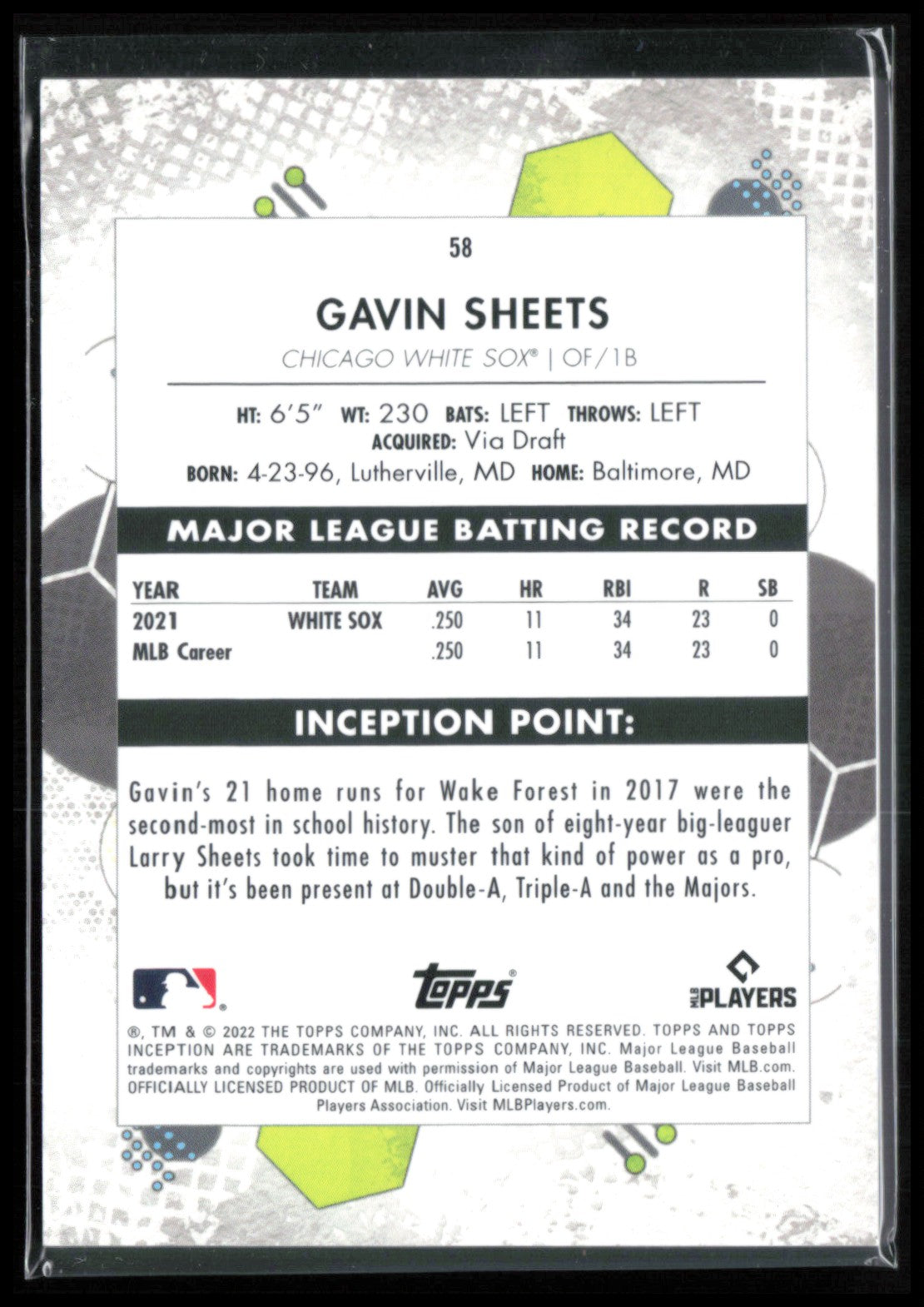 Gavin Sheets RC