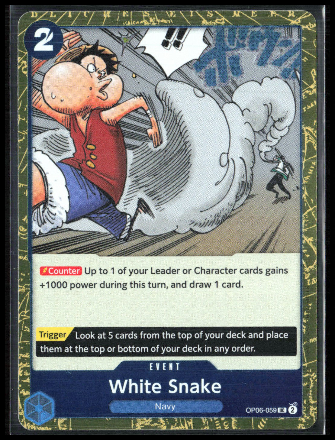 White Snake Uncommon Holo (One Piece)