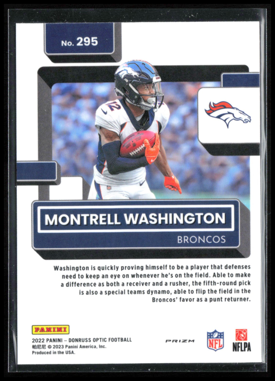 Montrell Washington RC Purple Shock