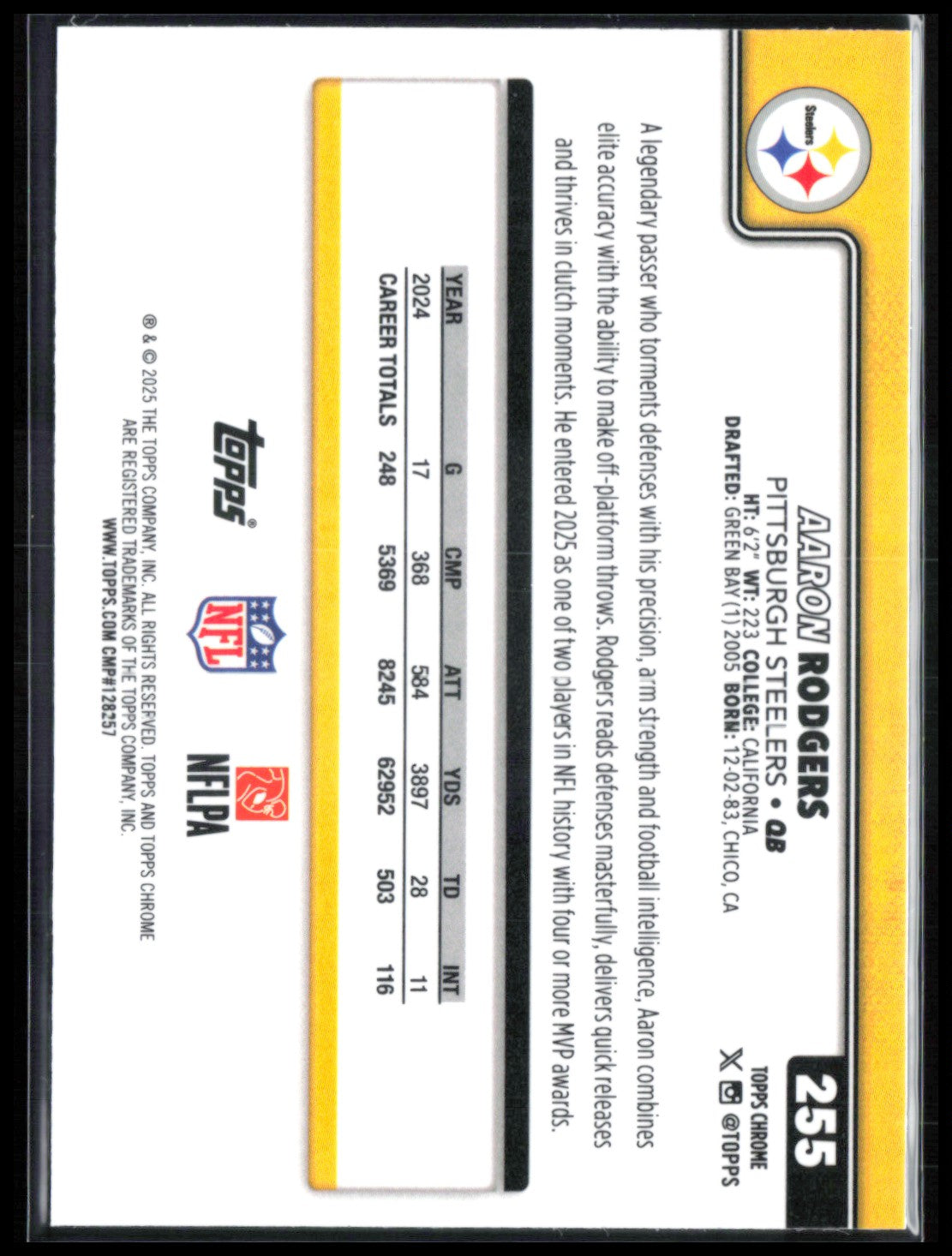 Aaron Rodgers Pulsar Refractor
